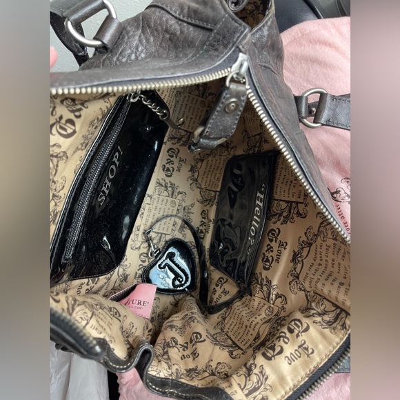 Juicy couture lamb leather studded handbag with juicy couture wallet. - Picture 7 of 8